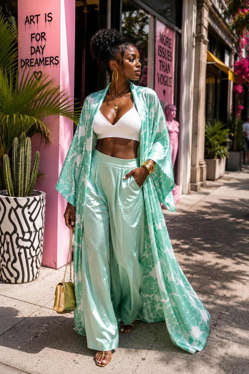Seafoam Bloom Kimono