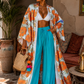 Tangerine Petals Kimono