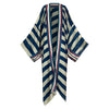 Robe Kimono Timeless Chic Striped Kimono (Blue)