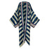 Robe Kimono Timeless Chic Striped Kimono (Blue)