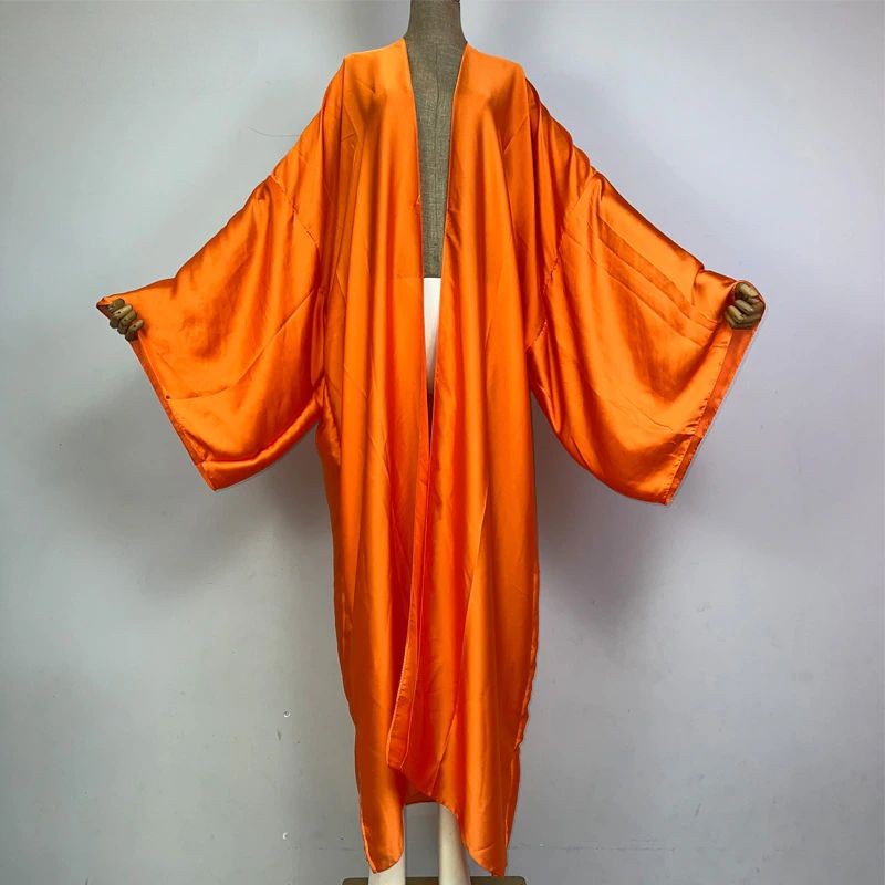 Kimono en Soie Orange