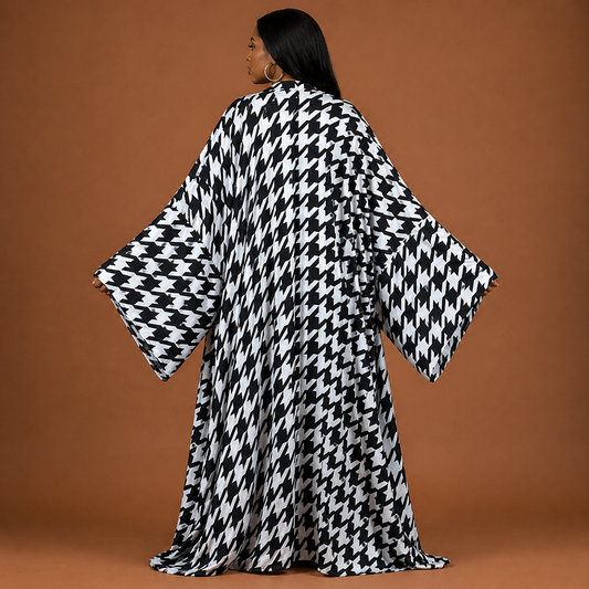 Timeless Houndstooth Kimono - Lashawn Janae