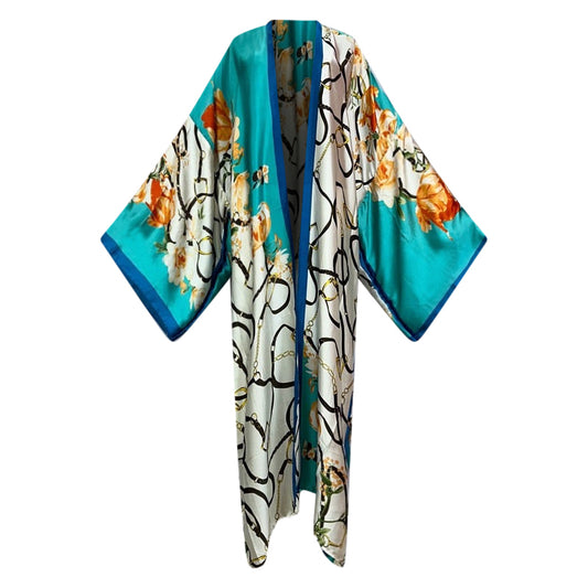 Kimono con remolinos florales encantados