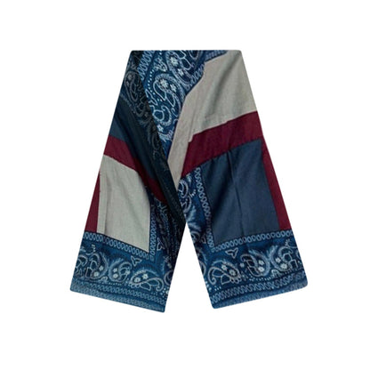 Cinturón estilo fajín bohemio con estampado paisley