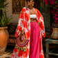 Ember Petals Kimono