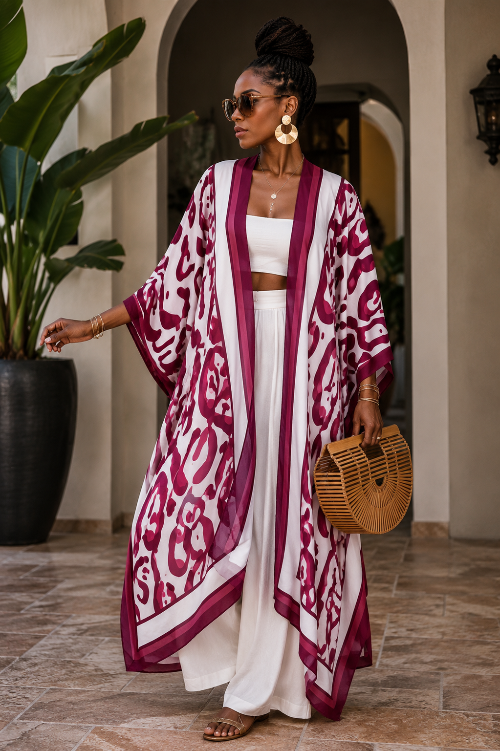 Leopard Affair Kaftan Kimono