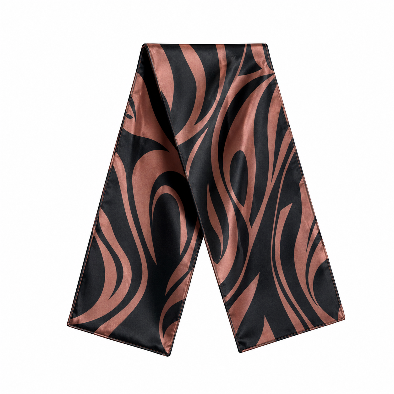 Mocha Rhythm Silk Sash Belt