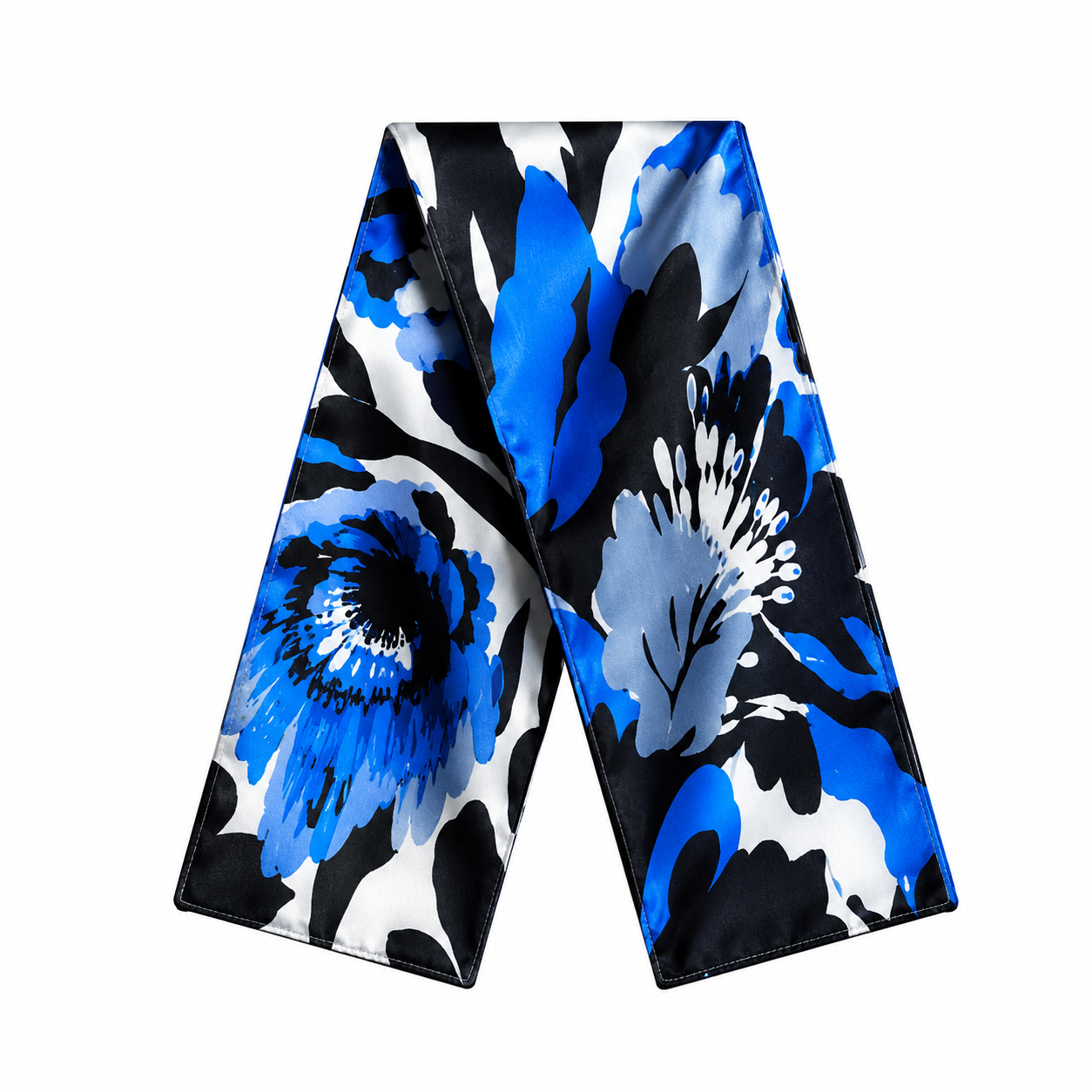 Arctic Storm Silk Sash Belt