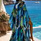 Lagoon Mosaic Silk Kimono
