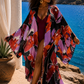 Merlot Orchid Silk Kimono