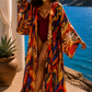 Sunset Canopy Silk Kimono
