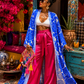 Sapphire Bloom Kimono
