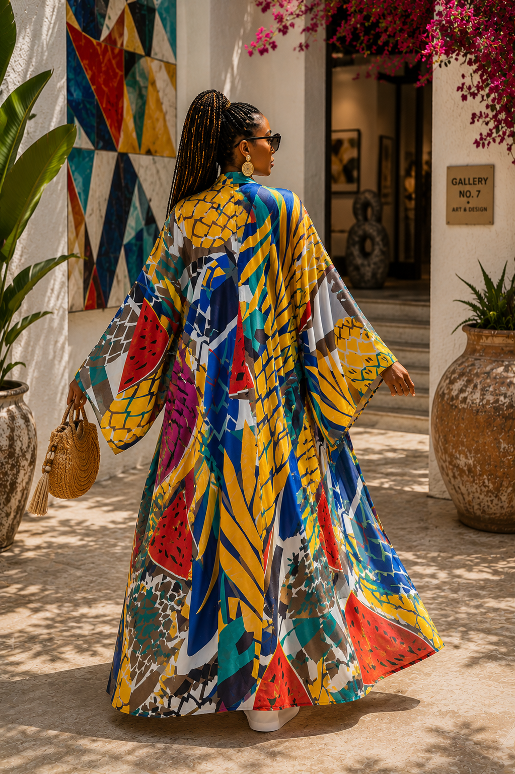 Golden Island Silk Kimono