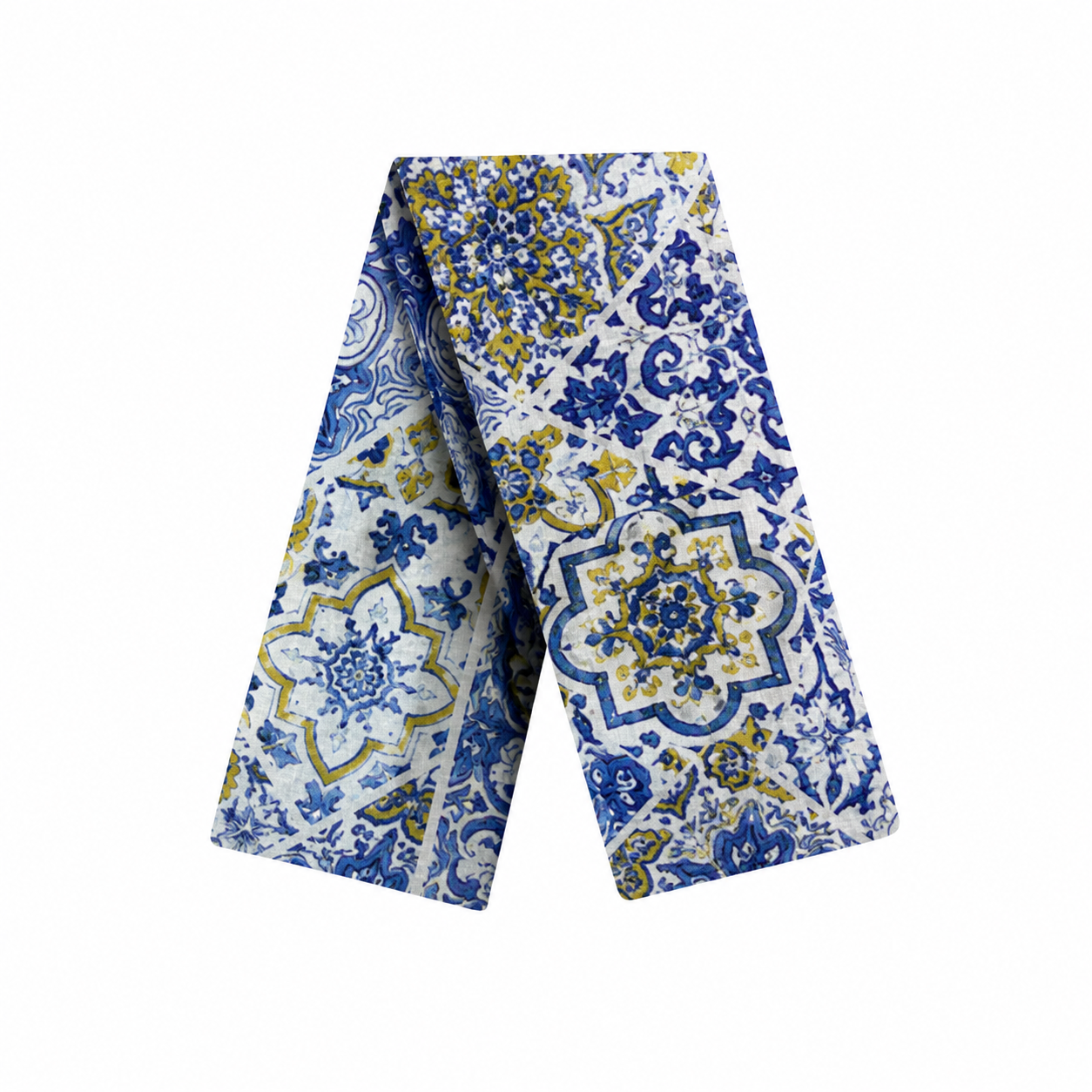 Amalfi Mosaic Linen Sash Belt