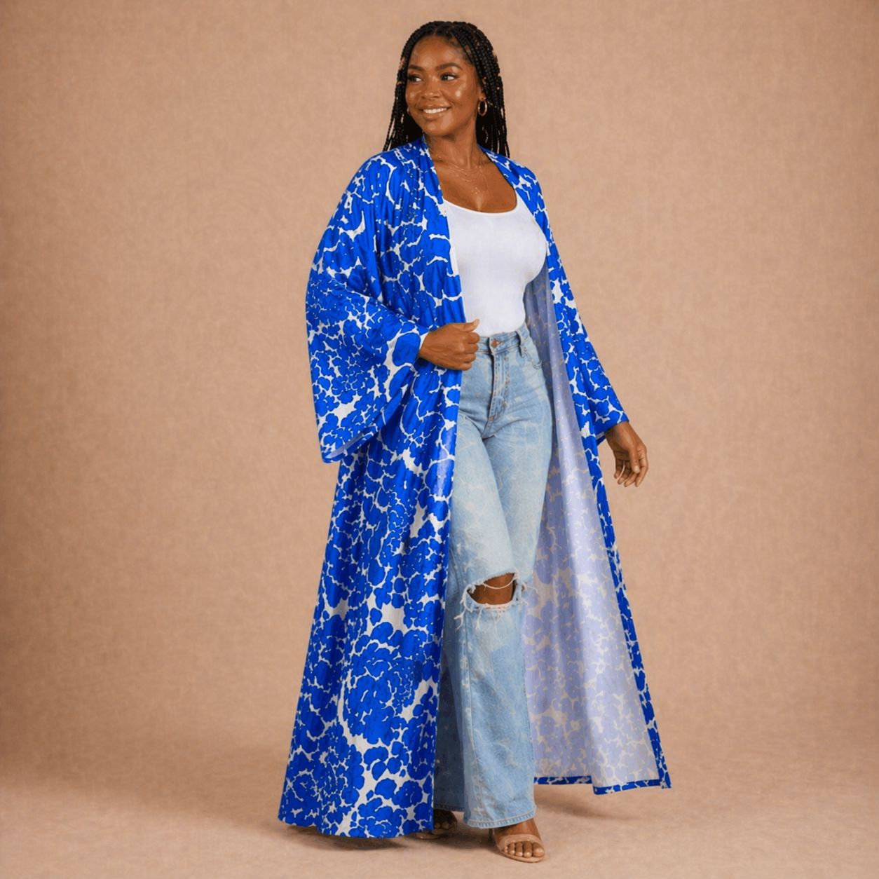 Sapphire Bloom Kimono - Lashawn Janae