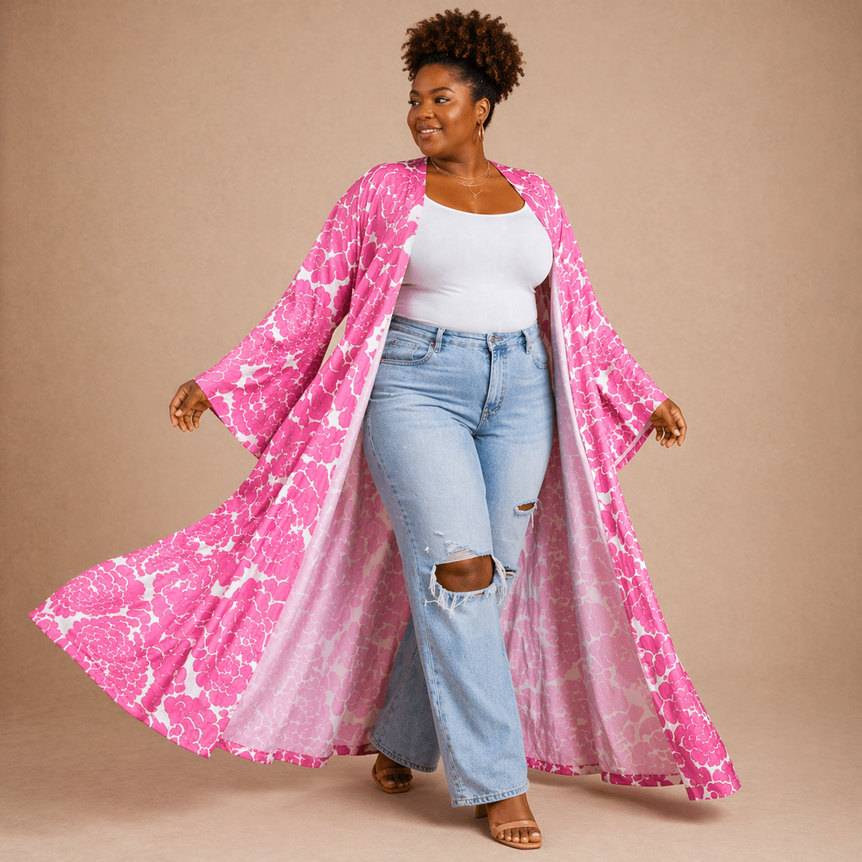 Blushing Bloom Kimono - Lashawn Janae