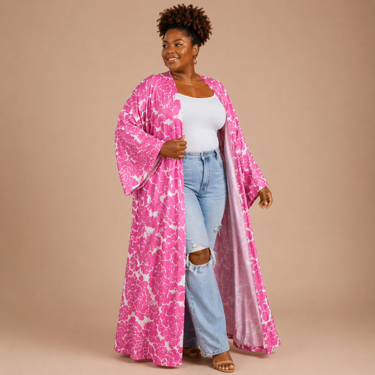 Blushing Bloom Kimono - Lashawn Janae