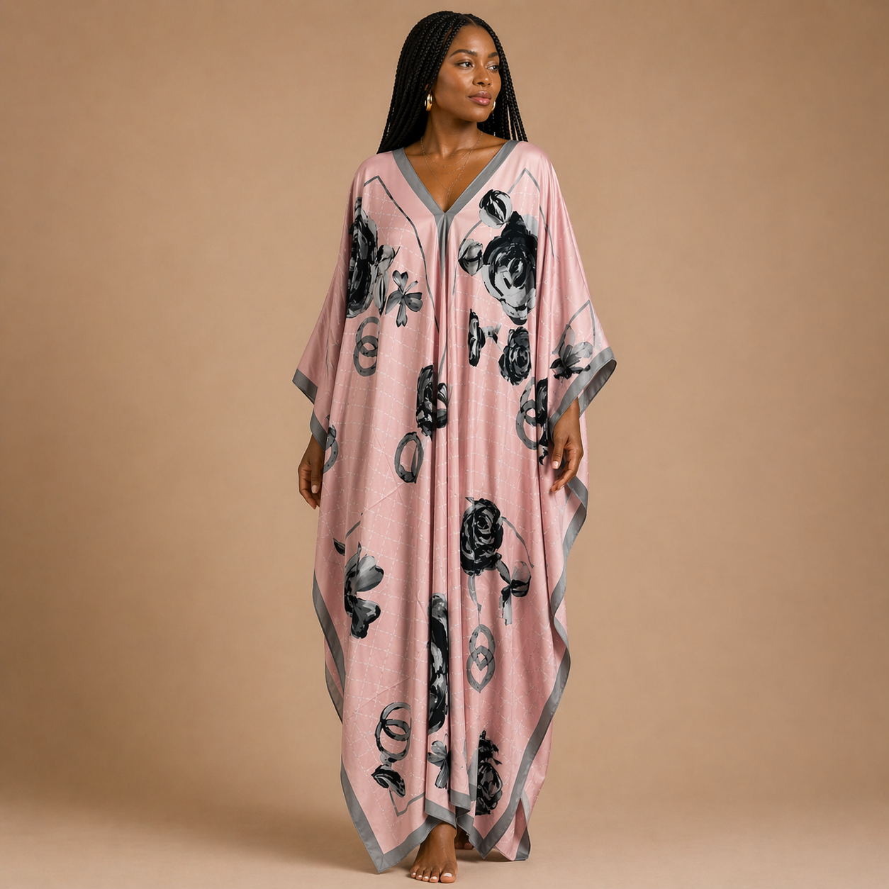 Rosebud Reverie Kaftan Dress - Lashawn Janae