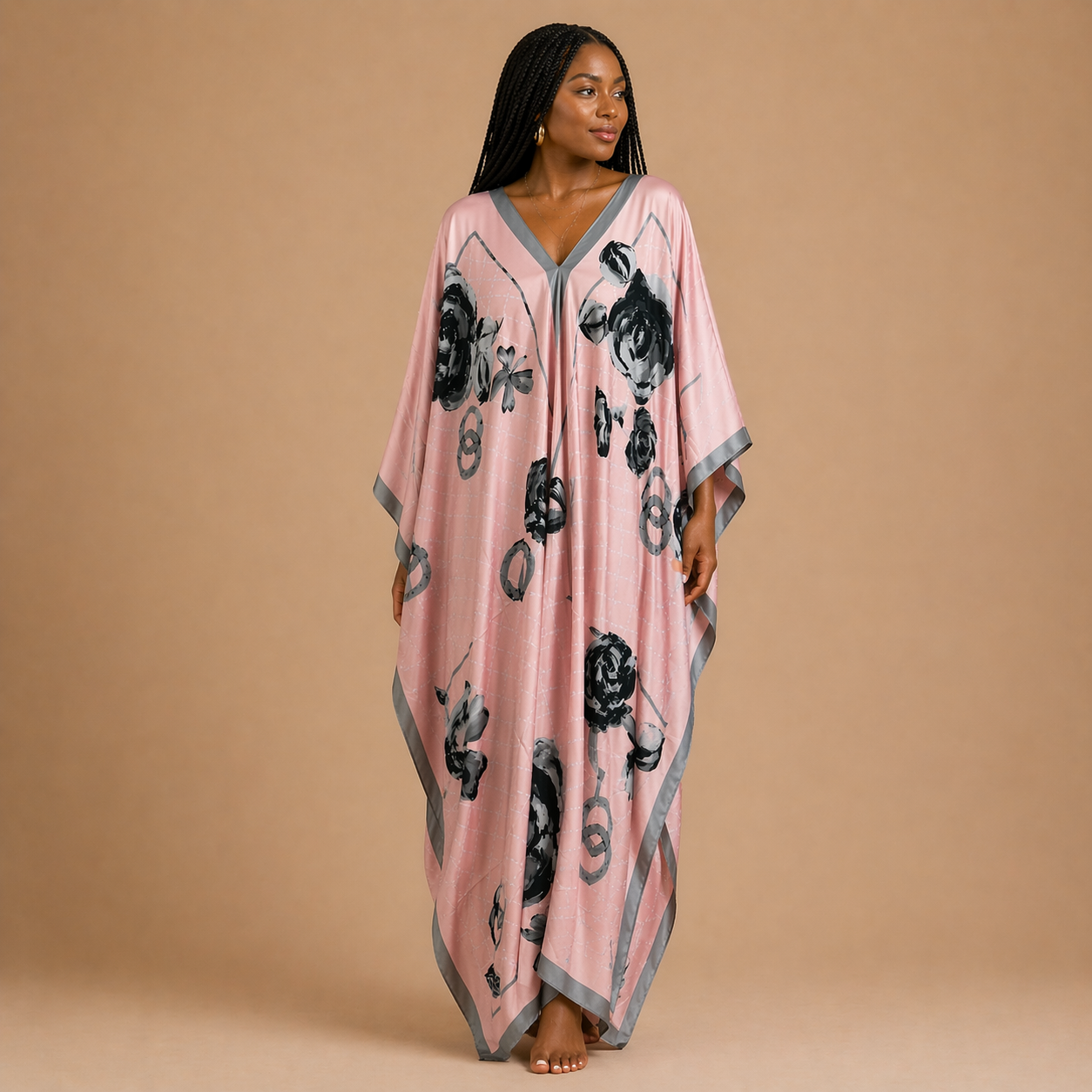 Rosebud Reverie Kaftan Dress - Lashawn Janae