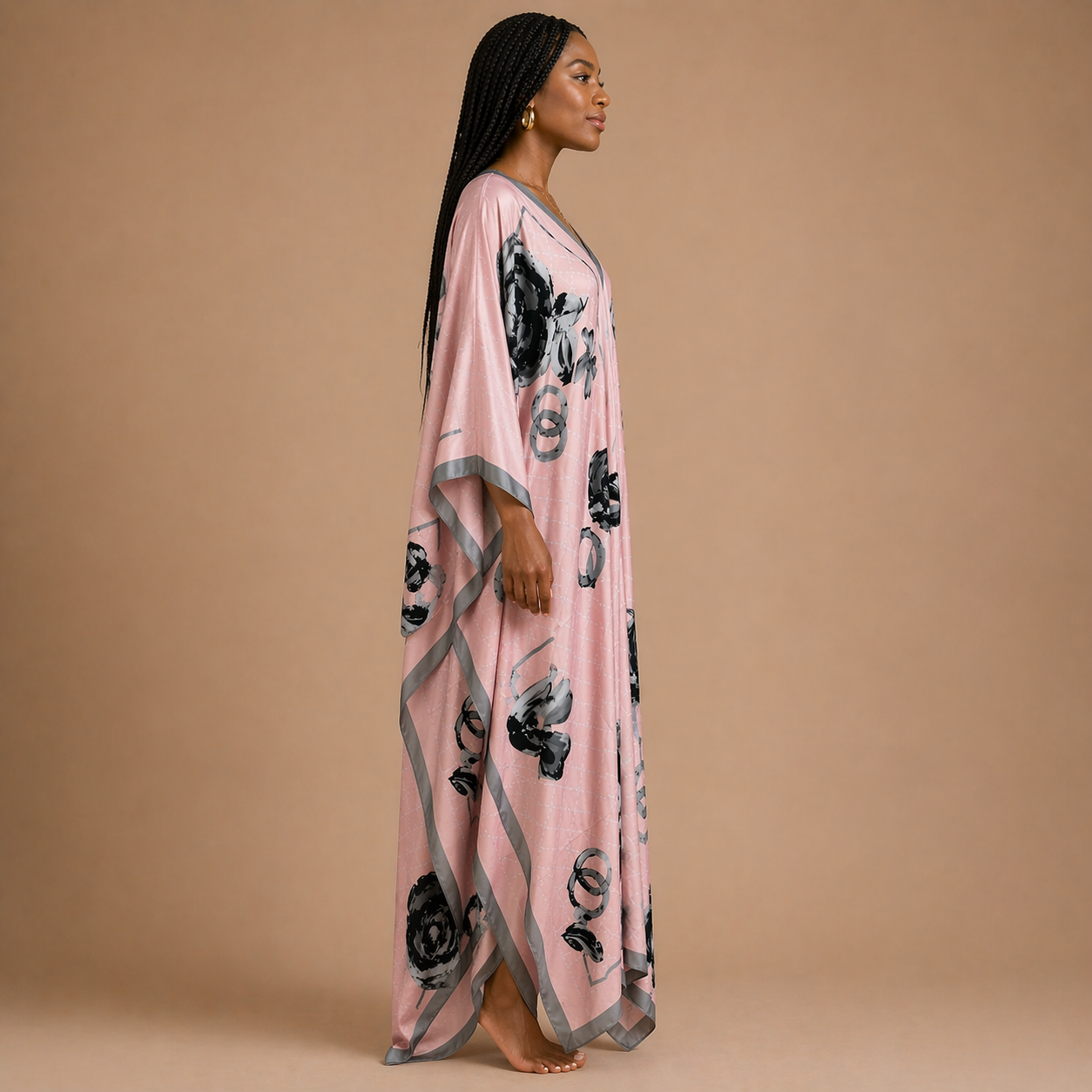 Rosebud Reverie Kaftan Dress - Lashawn Janae