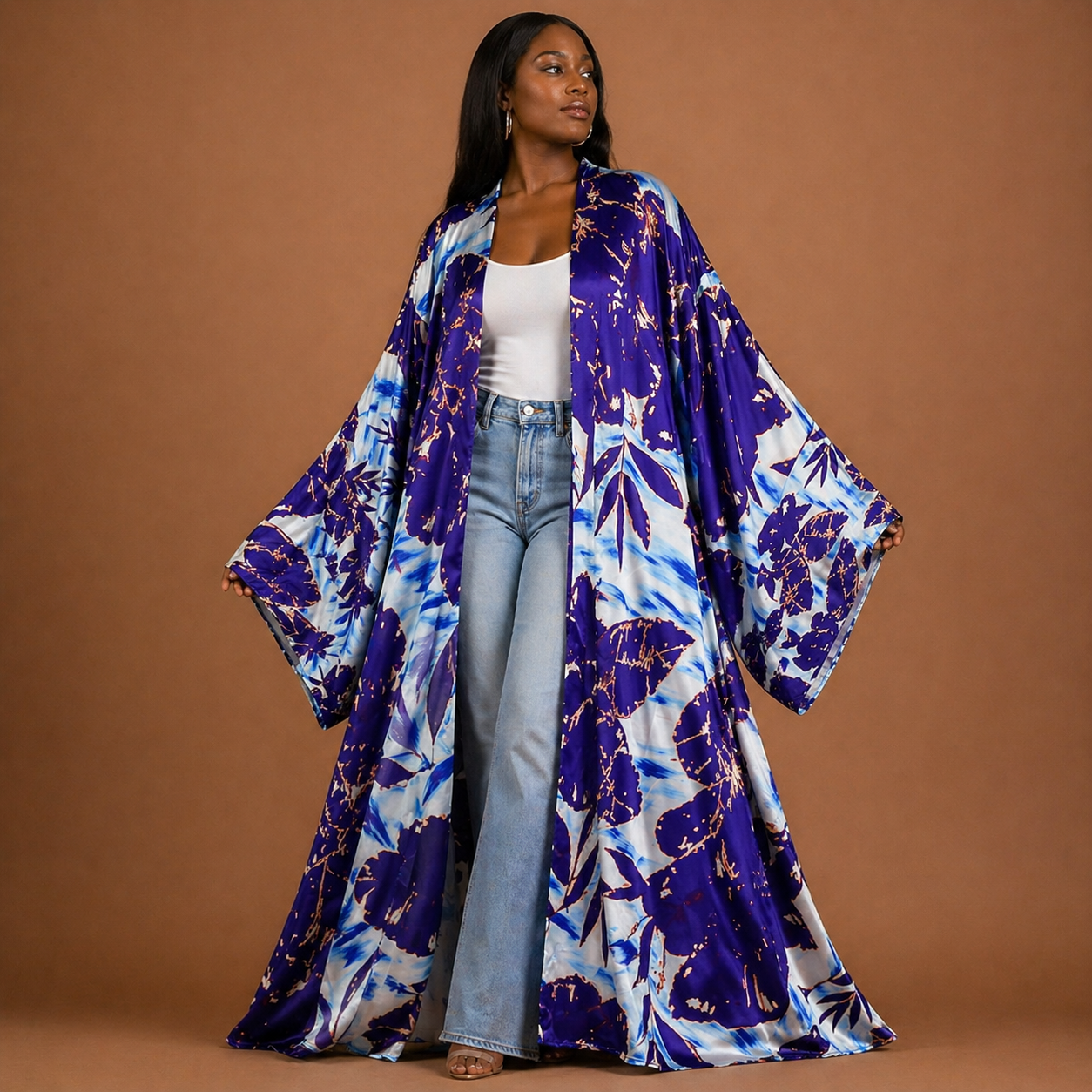 Violet Mist Petals Kimono - Lashawn Janae
