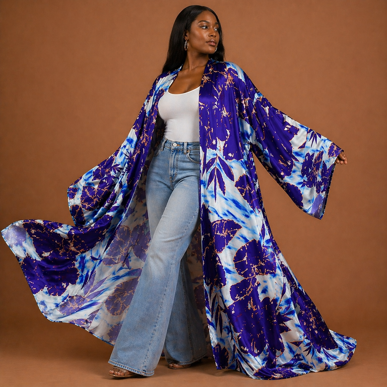 Violet Mist Petals Kimono - Lashawn Janae