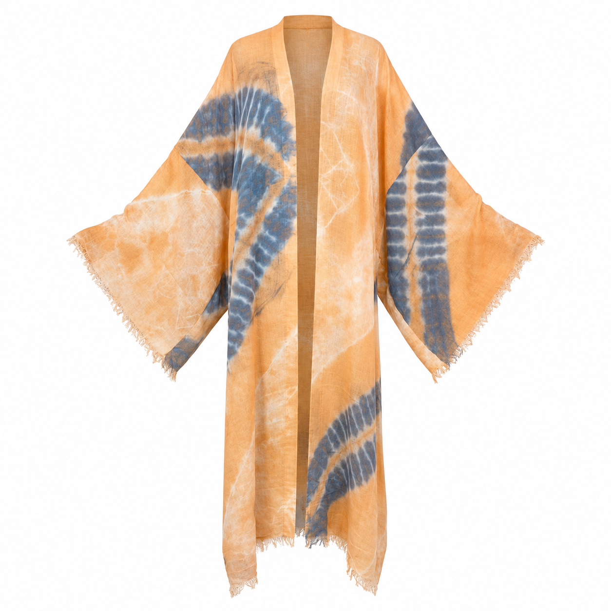 Apricot Tie-Dye Kimono (Clearance)