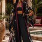 Noir Botanica Linen Kimono