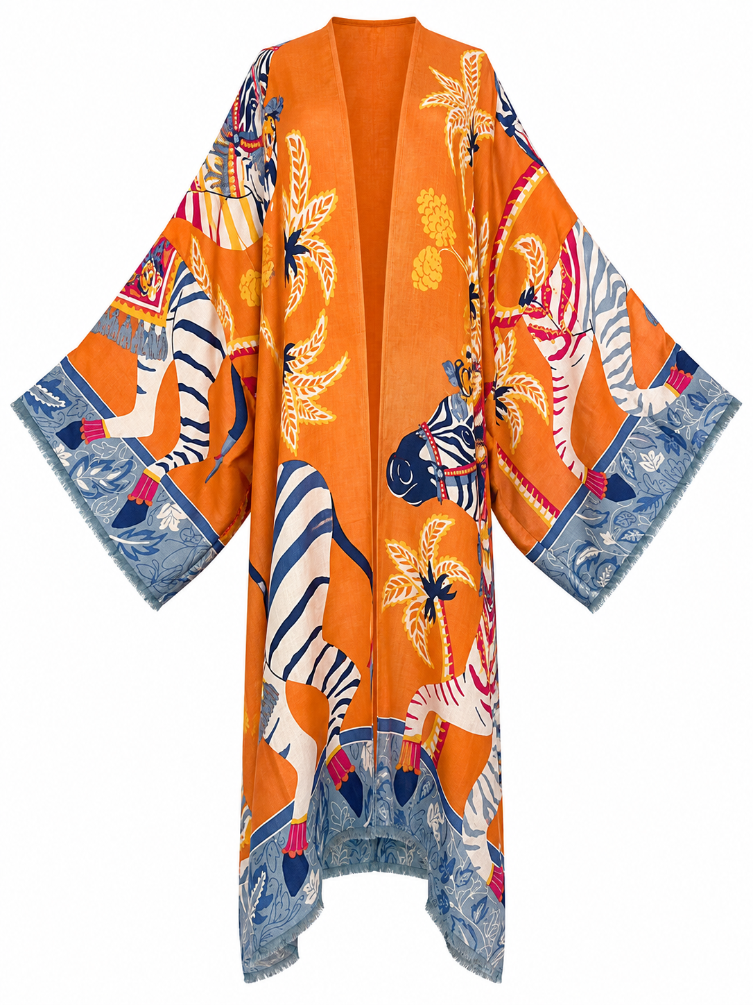 Marigold Safari Linen Kimono