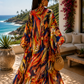 Sunset Canopy Silk Kimono