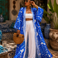 Sapphire Bloom Kimono