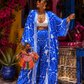 Sapphire Bloom Kimono