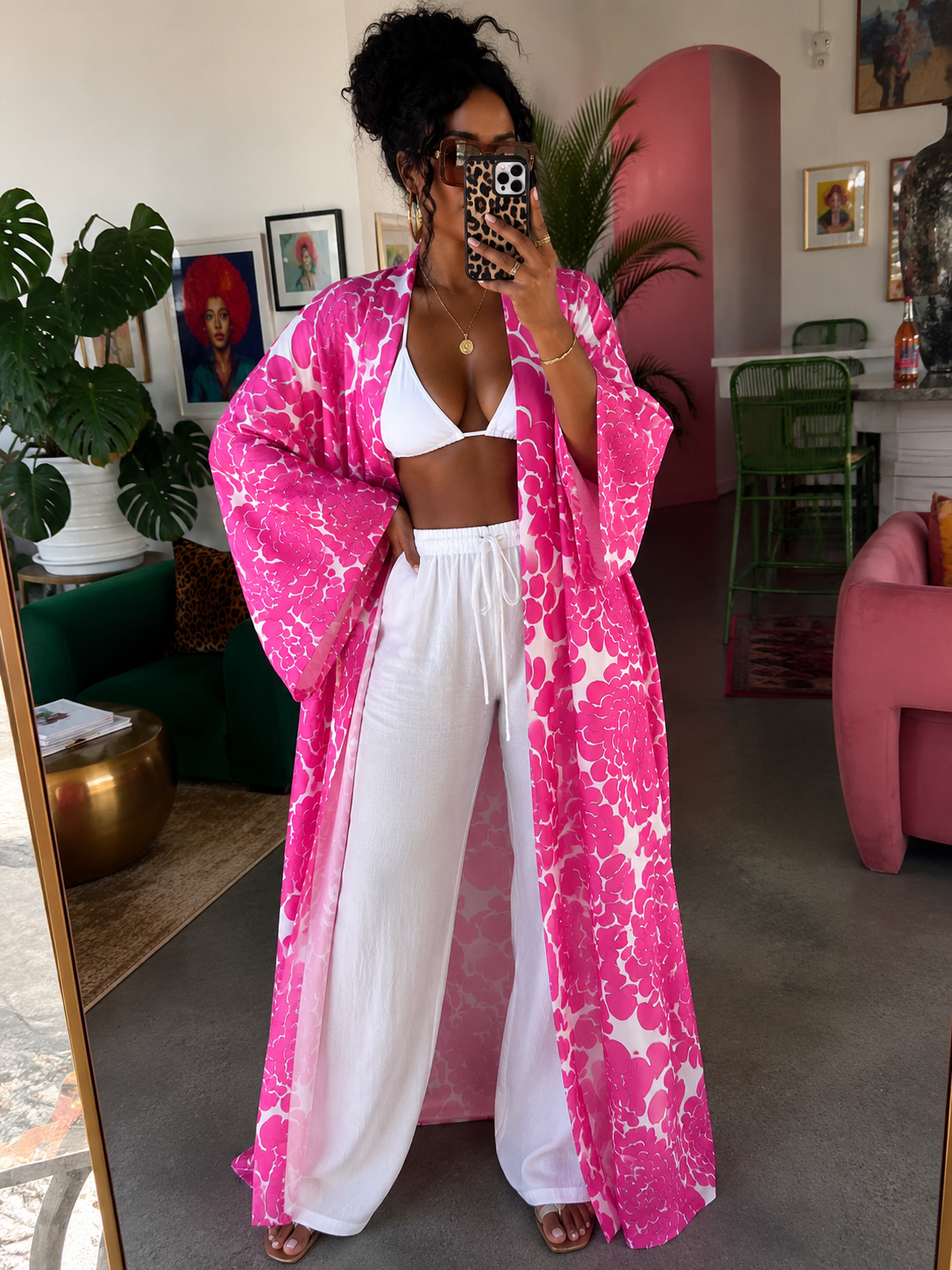 Blushing Bloom Kimono