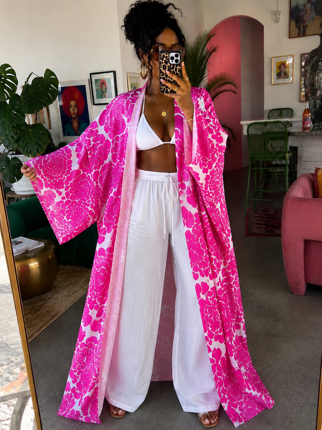 Blushing Bloom Kimono