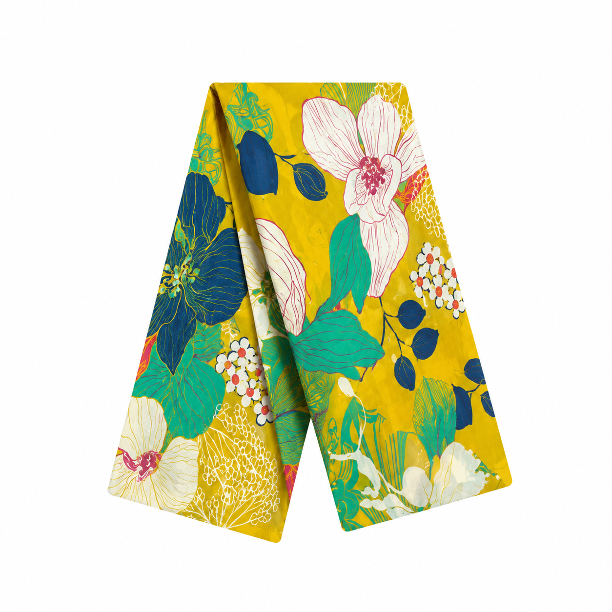 Golden Oasis Linen Sash Belt