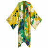 Golden Oasis Linen Kimono
