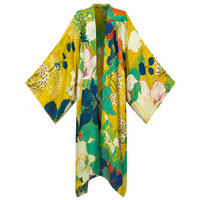 Golden Oasis Linen Kimono