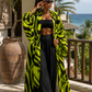 Electric Jungle Silk Kimono