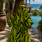 Electric Jungle Silk Kimono