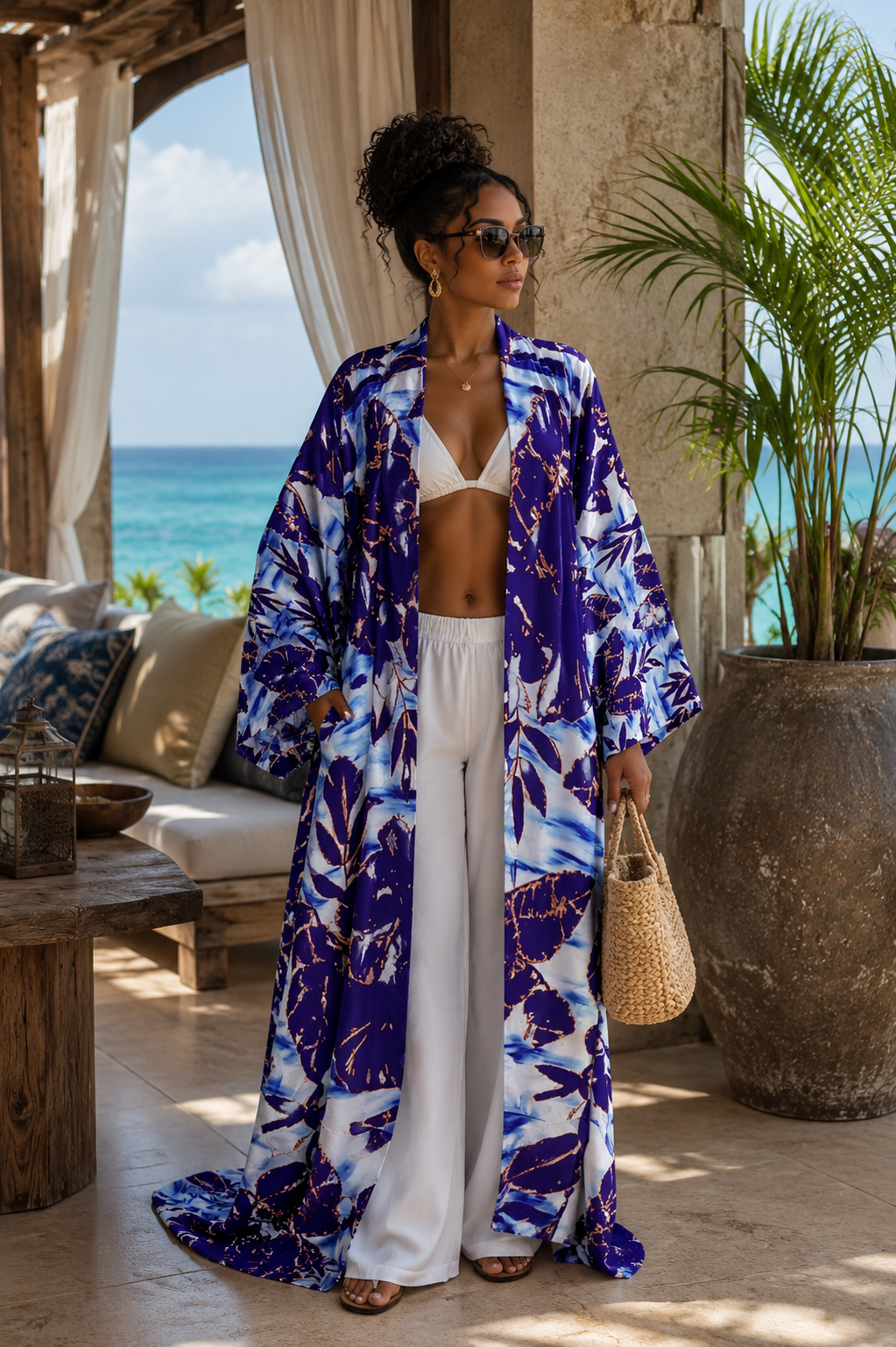 Violet Mist Petals Kimono - Lashawn Janae