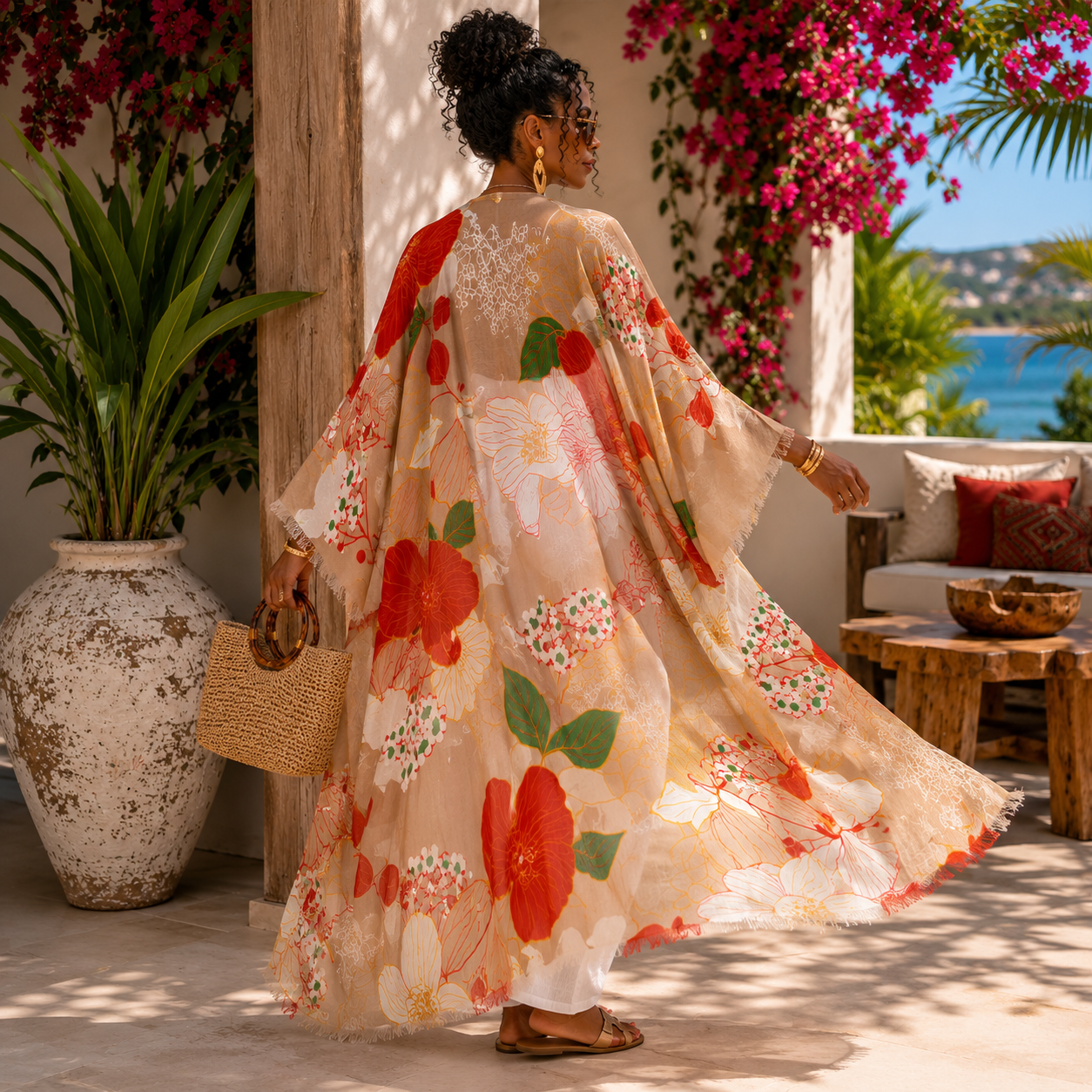 Sunset Botanica Kimono - Lashawn Janae