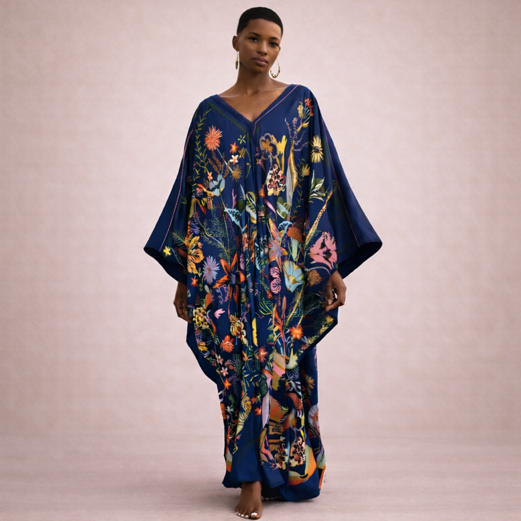 Sapphire Dream Kaftan Dress - Lashawn Janae