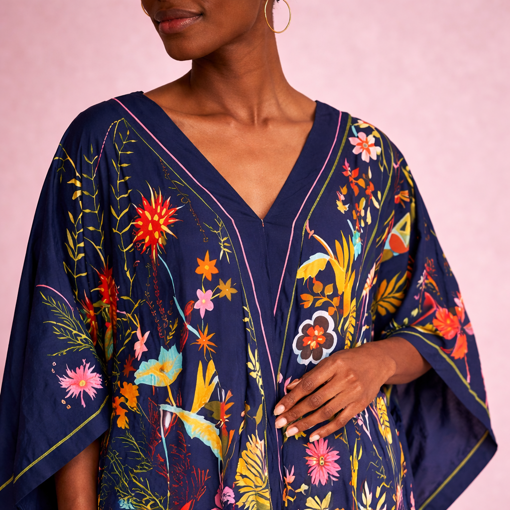 Sapphire Dream Kaftan Dress - Lashawn Janae