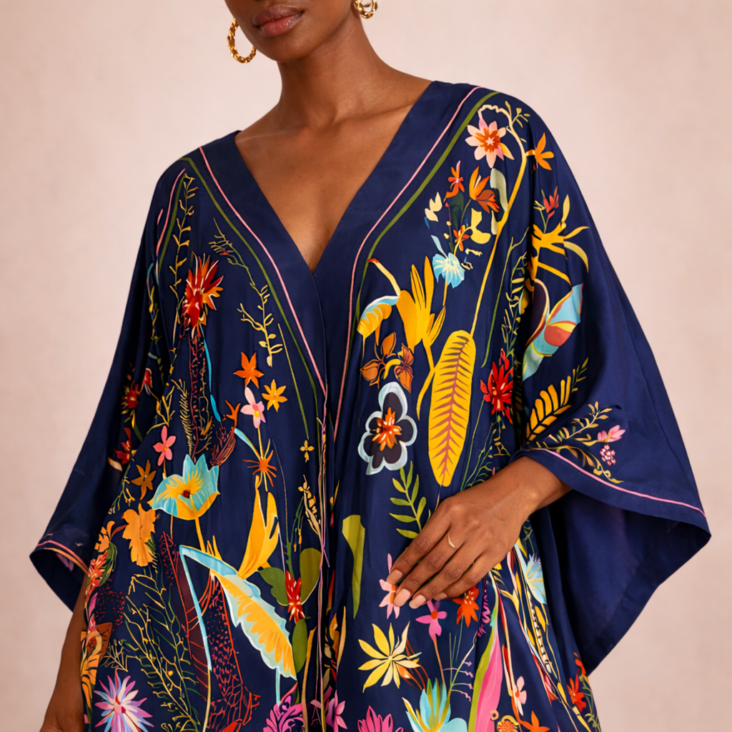 Sapphire Dream Kaftan Dress - Lashawn Janae