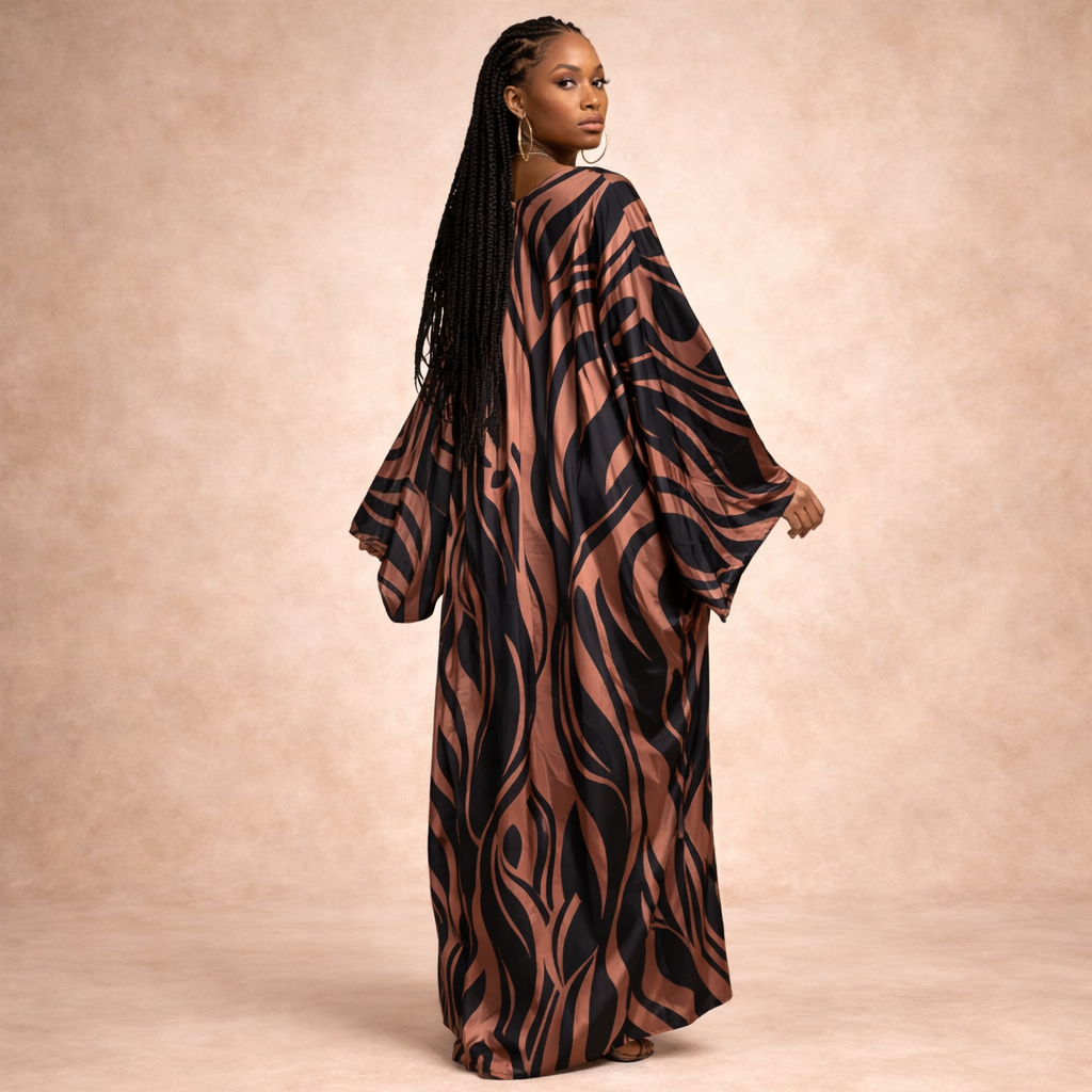 Mocha Rhythm Kimono - Lashawn Janae