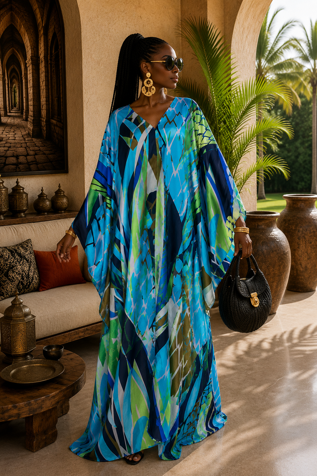Vestido caftán Sapphire Dream 