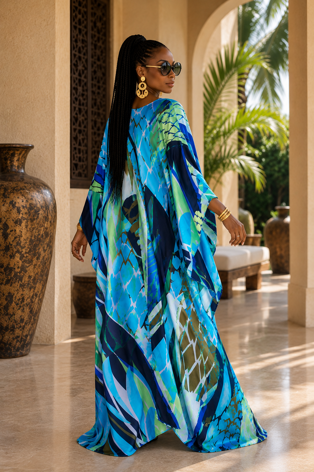 Vestido caftán Sapphire Dream 