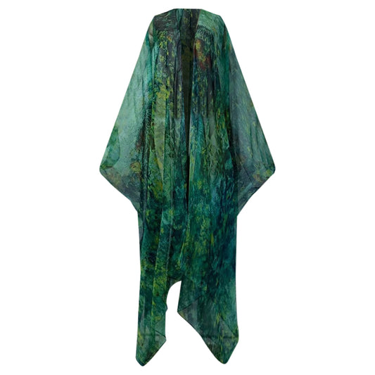 Green Oasis Sheer Cover Up Kimono