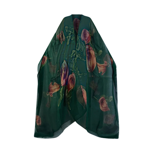 Jade Garden Sheer Cover Up Kimono