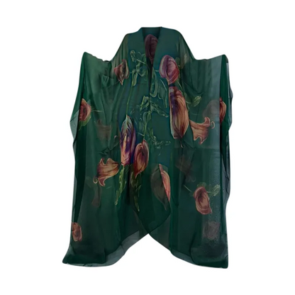 Jade Garden Sheer Cover Up Kimono